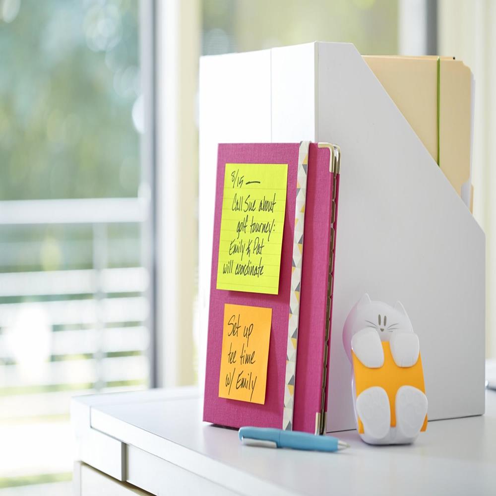 Post-It® Bloczek Samoprzylepny Super Sticky 4622 Sseu Mix Rozmiarów 4x45 Kart Zawieszka Mix Kolorów - obrazek 7