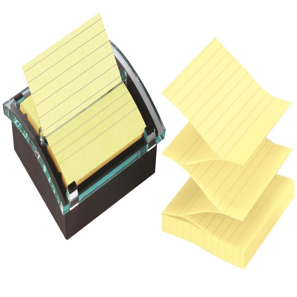Post-It® Karteczki Samoprzylepne Super Sticky Z Notes Xl W Linię R440 Sscy 101x101mm 5x90 Kart Żółte - obrazek 5