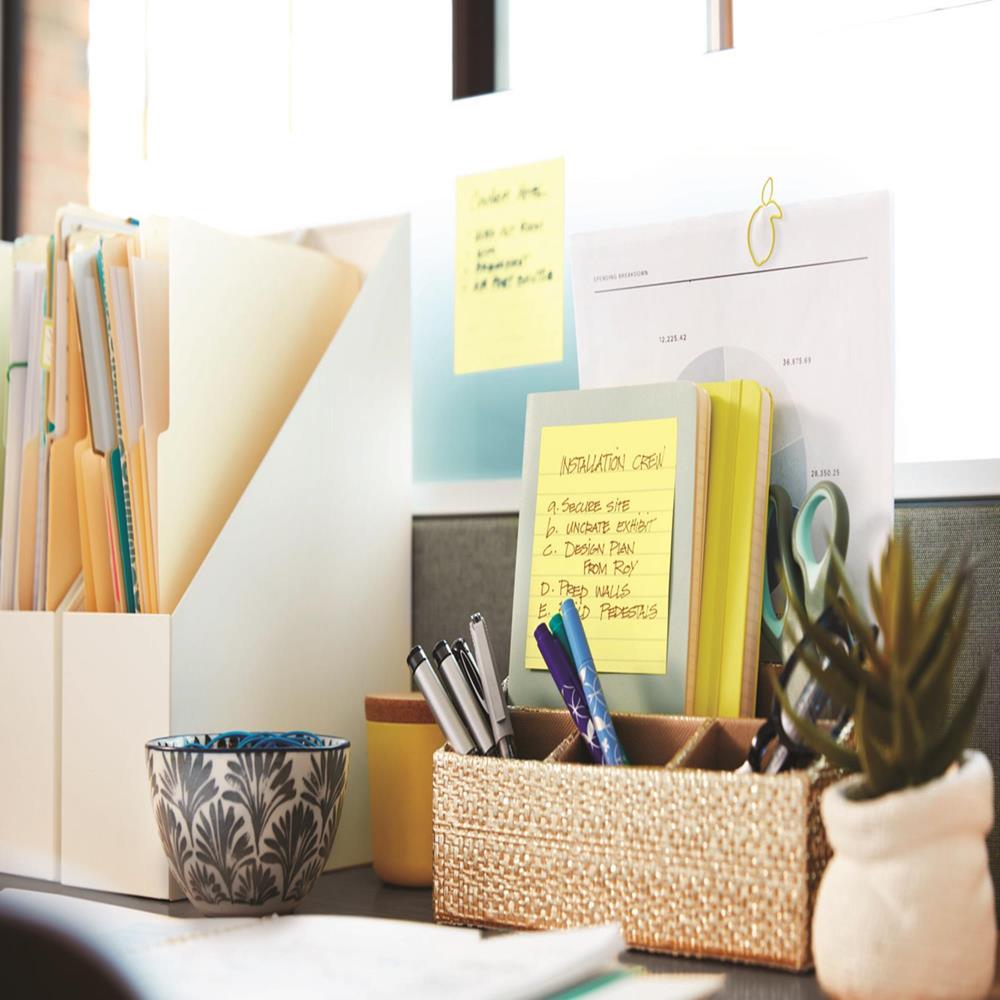 Post-It® Karteczki Samoprzylepne Super Sticky Z Notes Xl W Linię R440 Sscy 101x101mm 5x90 Kart Żółte - obrazek 6