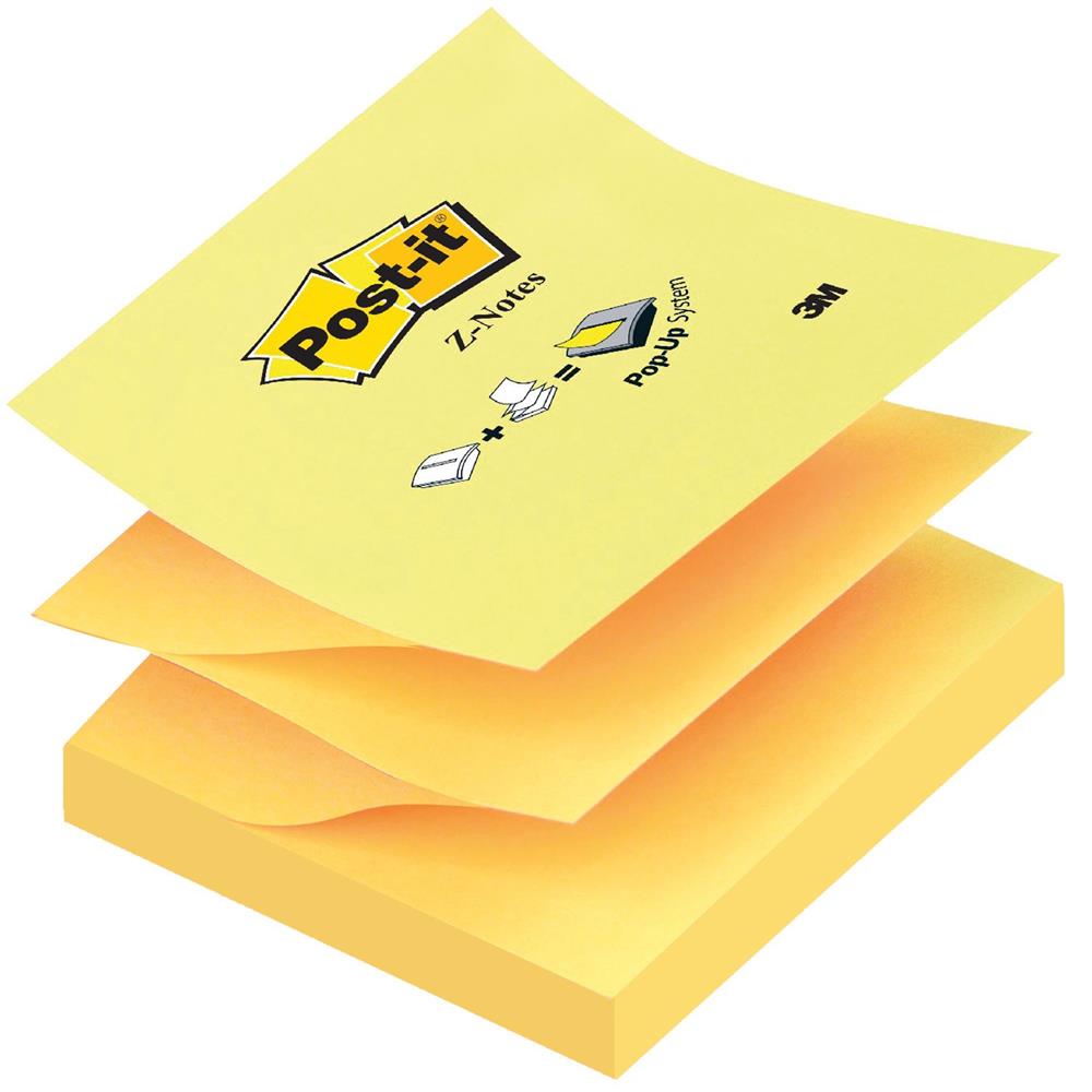 Post-It® Bloczek Samoprzylepny Z Notes R 330 76x76mm 1x100 Kart Żółty - obrazek 2