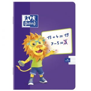 A5 16 Kartek Zeszyt W Linię Lion W Oprawie Broszurowej Oxford 400106953 fiolet