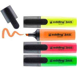 Edding Zakreślacz Textmarker 345 w etui 4sztb