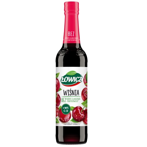 Łowicz Syrop owocowy - Wiśnia 400ml