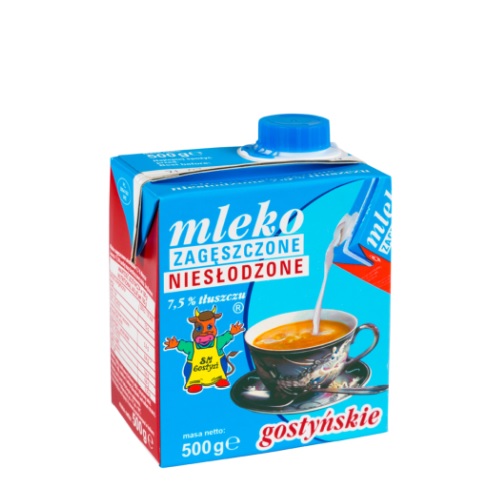 Mleko zagęszczone 500g niesłodzone Gostyń