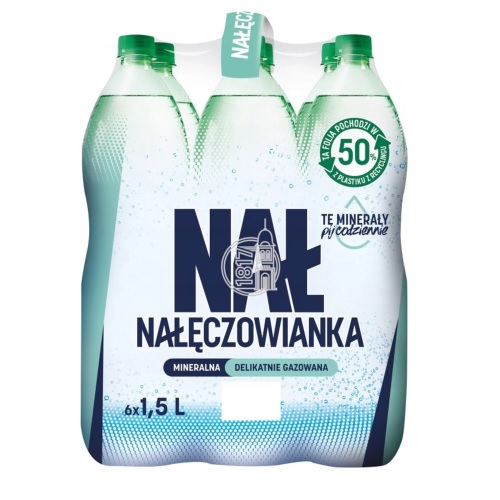 Nałęczowianka Delikatnie Gazowana 1,5L 6szt - obrazek 2