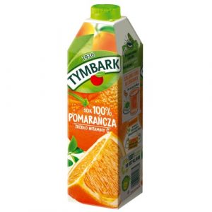 sok pomarańczowy 100% Tymbark 1L
