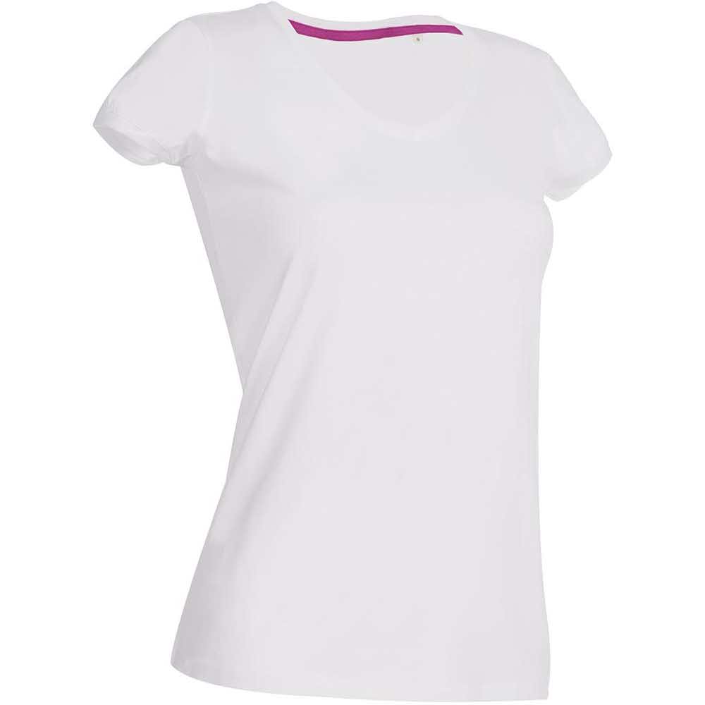 T Shirt 2 alibiuro.pl T SHIRT DAMSKI V NECK SST9130_WHIL 91