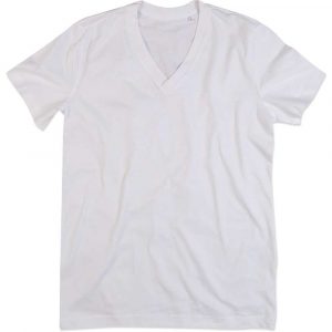 T Shirt 2 alibiuro.pl T SHIRT MĘSKI V NECK SST9210_WHIXL 40