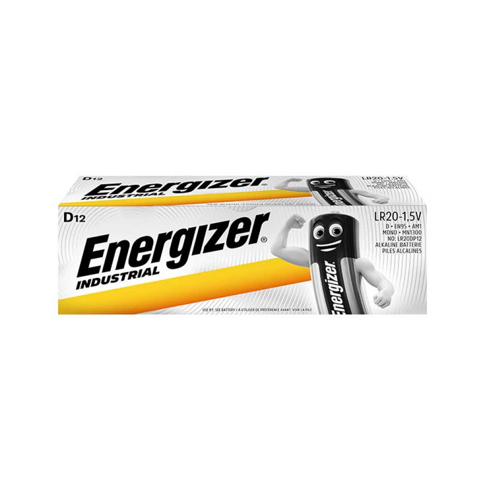 ładowarki do akumulatorów 4 alibiuro.pl Bateria ENERGIZER Industrial D LR20 1 5V 12szt. 84