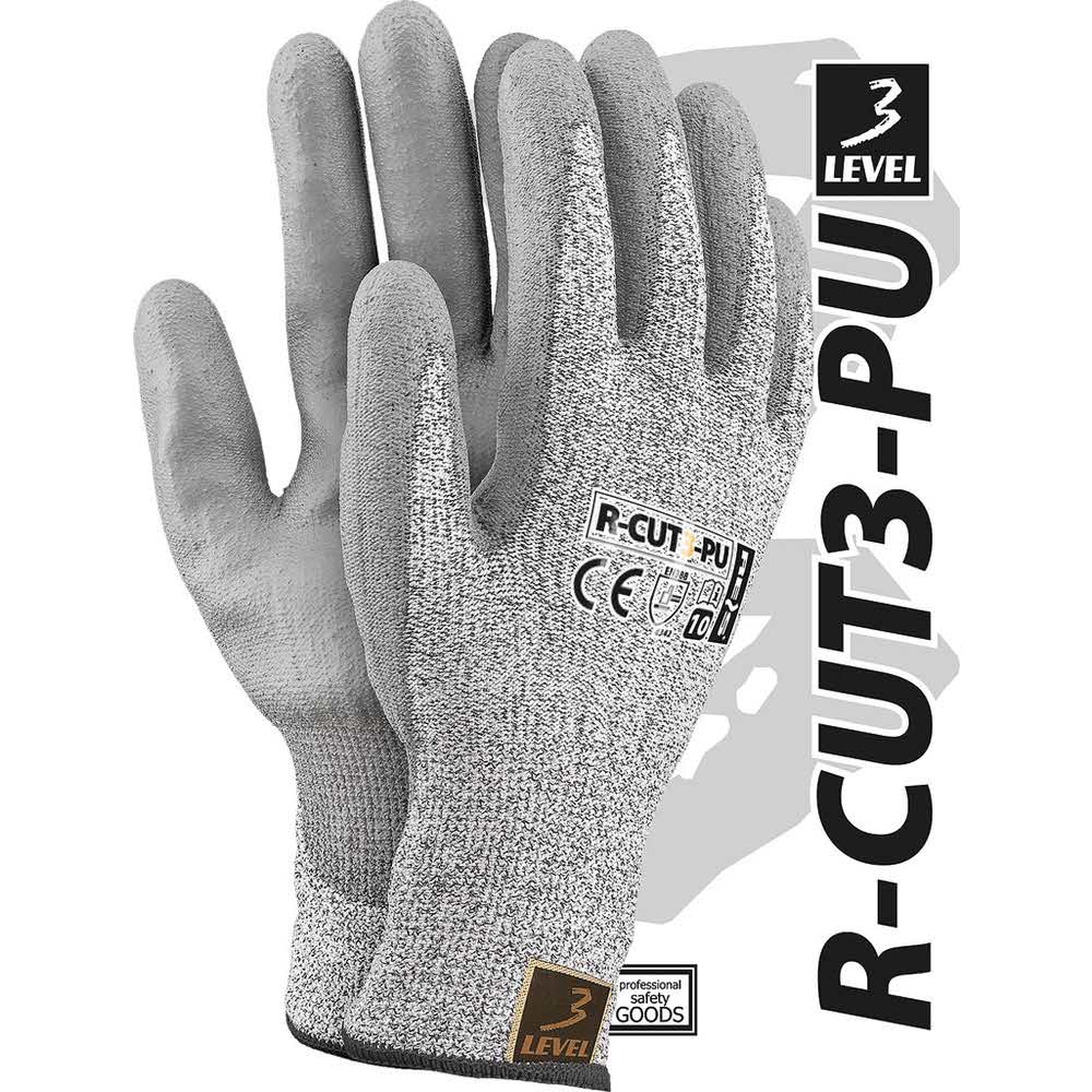 akcesoria biurowe 2 alibiuro.pl RĘKAWICE OCHRONNE R CUT3 PU_8 66