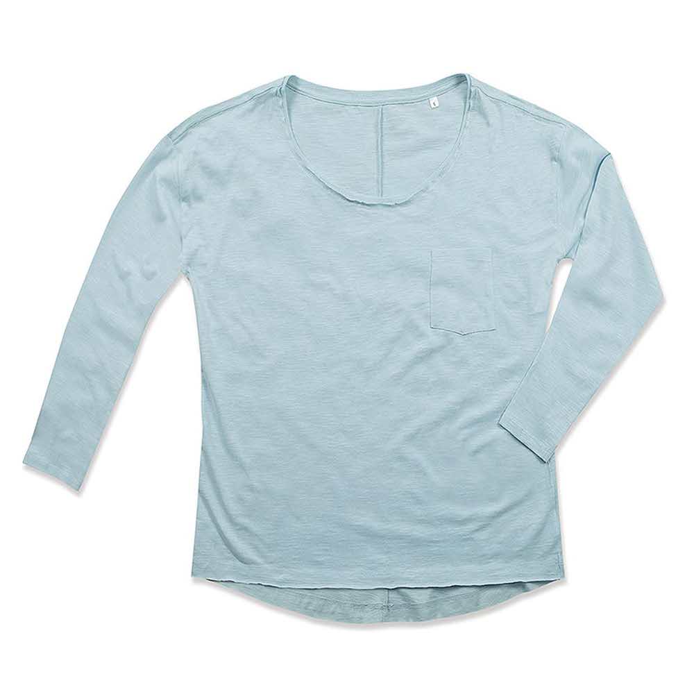 akcesoria biurowe 2 alibiuro.pl T SHIRT DAMSKI Z DŁUGIM RĘKAWEM SST9560_PBLS 63