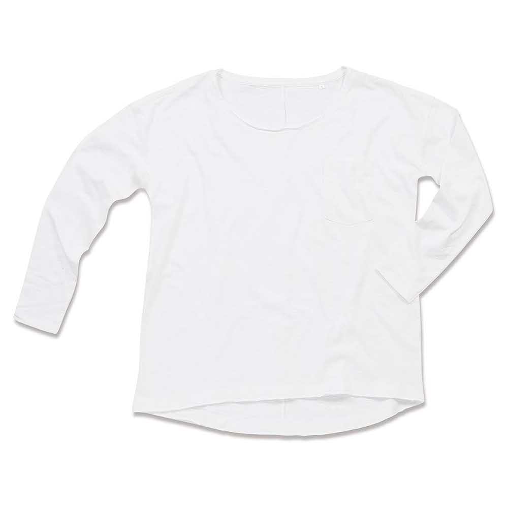 akcesoria biurowe 2 alibiuro.pl T SHIRT DAMSKI Z DŁUGIM RĘKAWEM SST9560_WHIS 84