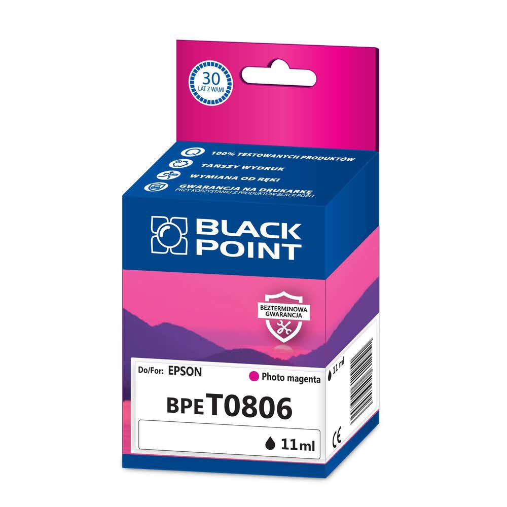 akcesoria biurowe 3 alibiuro.pl BPET0806 Ink Tusz BP Epson BLIS BlackPoint BPET0806 SGE0806BKML 50