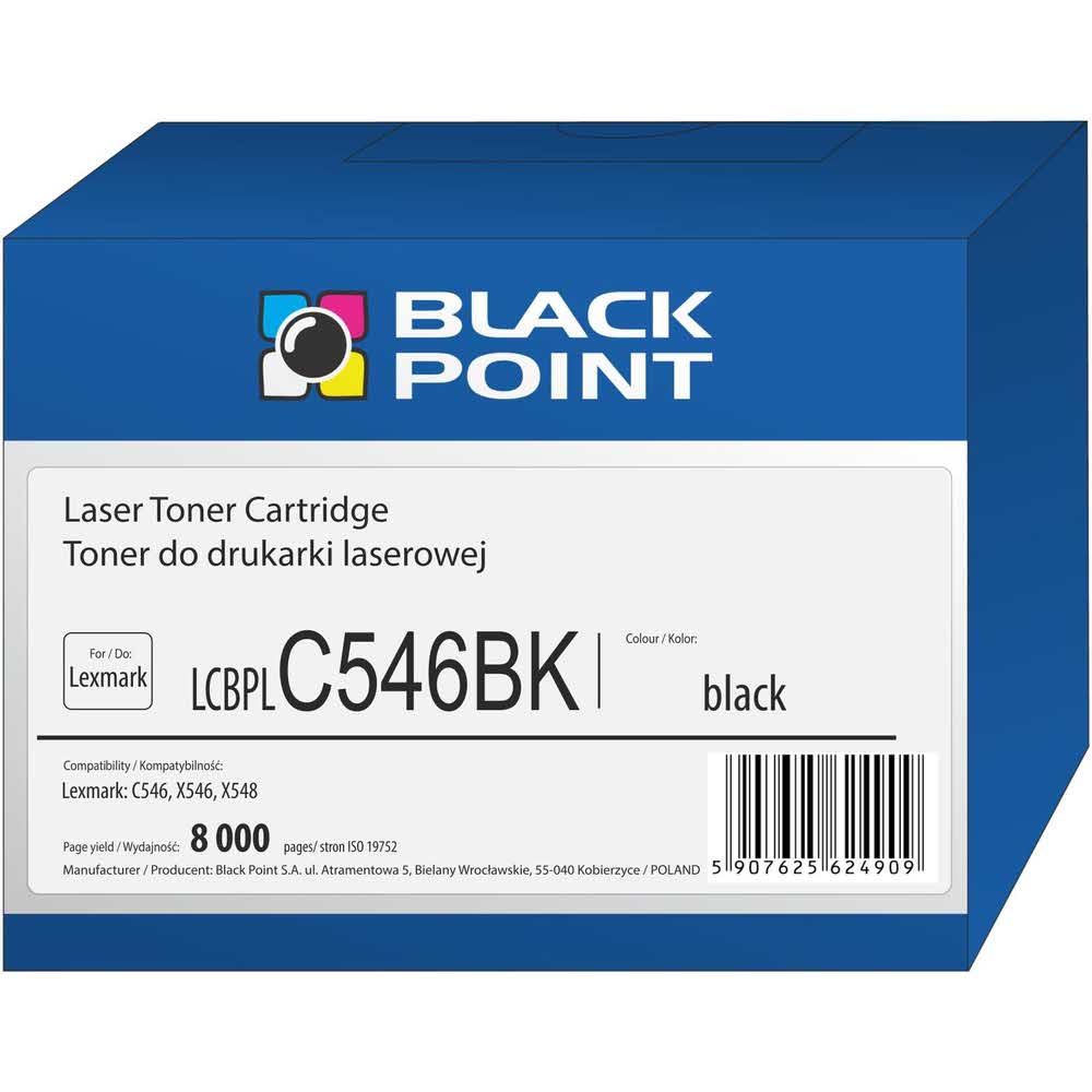 akcesoria biurowe 3 alibiuro.pl LCBPLC546BK Toner BP Lex C546U1KG BlackPoint LCBPLC546BK BLLOPC546BKBW 93