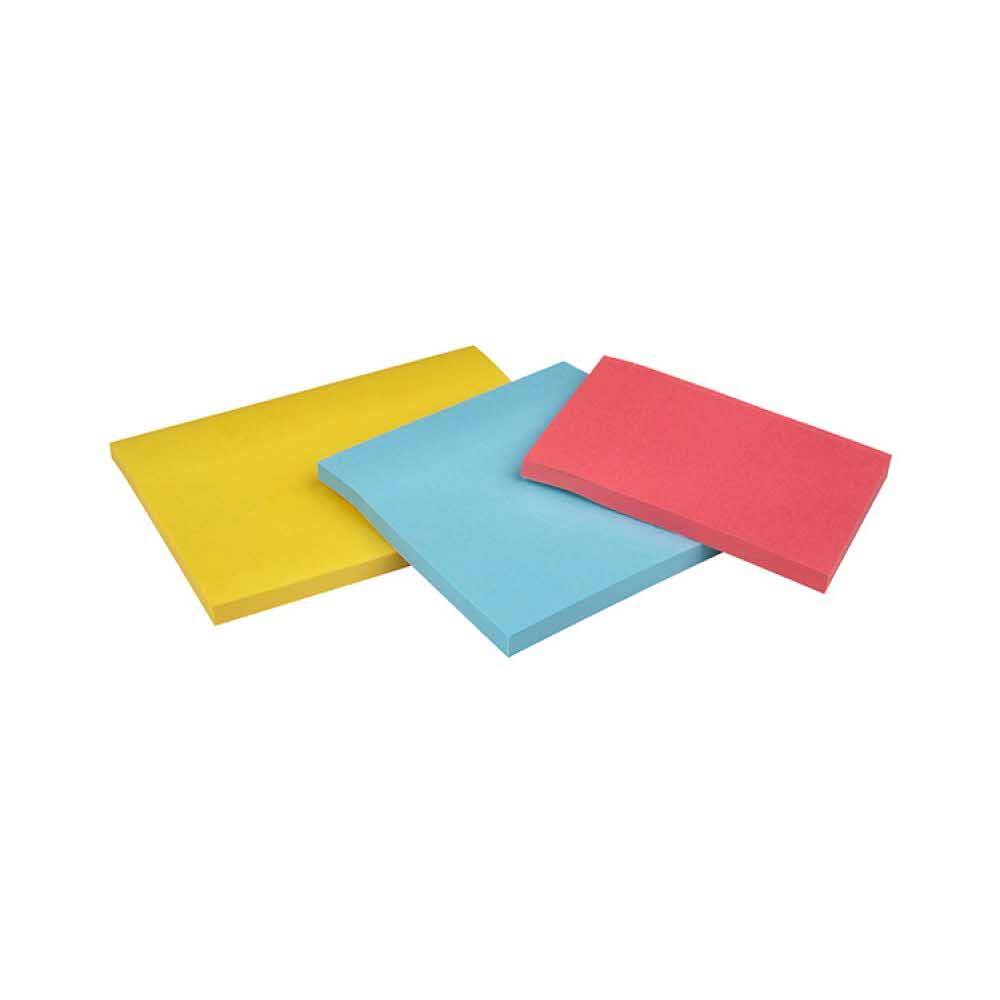 akcesoria biurowe 4 alibiuro.pl Bloczek samoprzylepny POST IT Super Sticky 3432SS3 BYP EU 47 6x47 6mm 3x45 kart. zawieszka mix kolorów 62