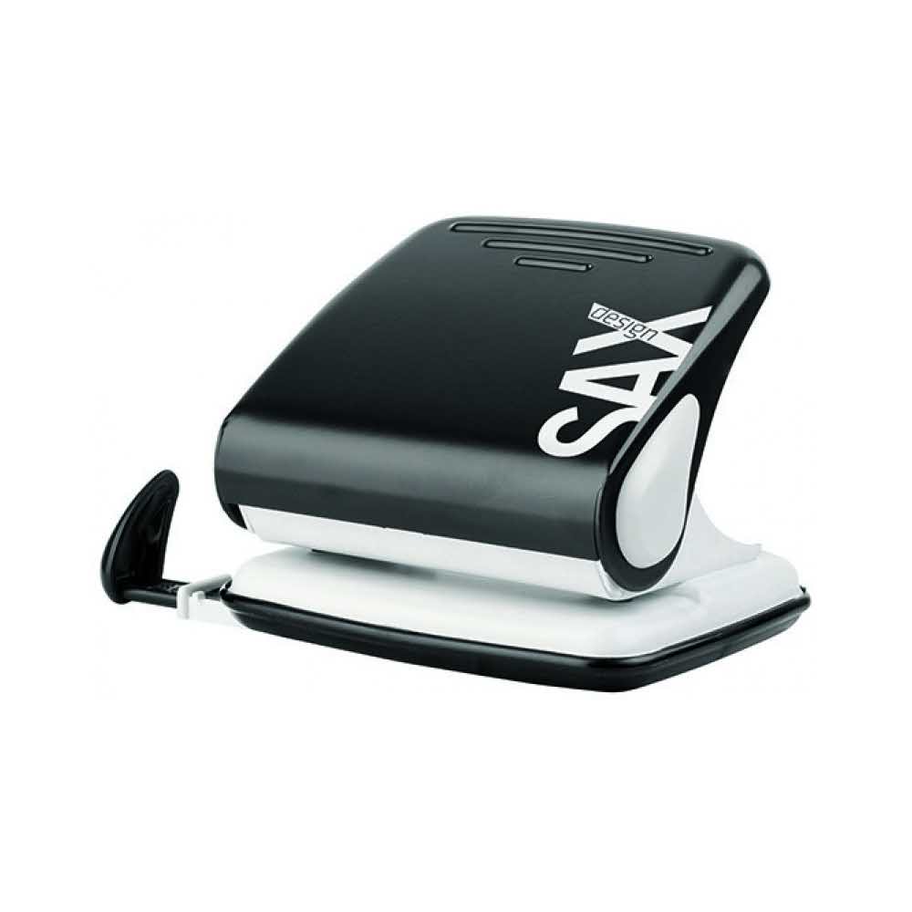 akcesoria biurowe 4 alibiuro.pl Dziurkacz SAXDesign 418 paperbox dziurkuje do 25 kartek czarny 32