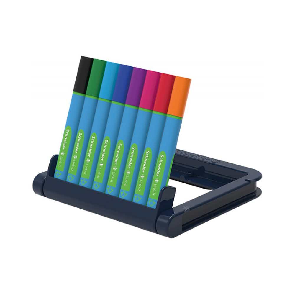 akcesoria biurowe 4 alibiuro.pl Długopis SCHNEIDER Link It Slider XB stojak podstawka 8szt. mix kolorów 58