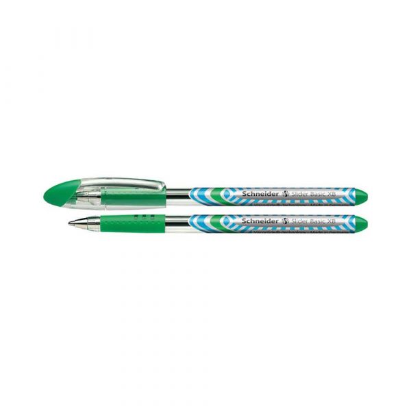 akcesoria biurowe 4 alibiuro.pl Długopis SCHNEIDER Slider Basic XB zielony 2