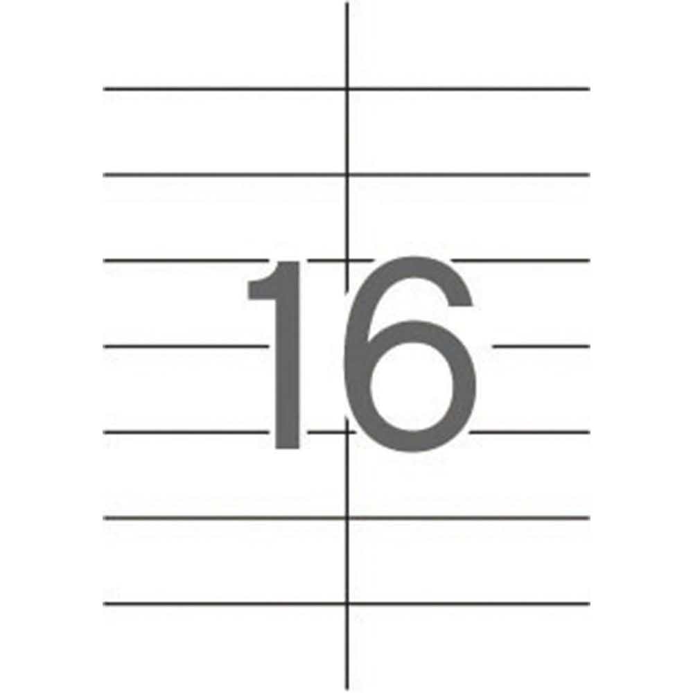 akcesoria biurowe 4 alibiuro.pl Etykiety uniwersalne APLI 105x37mm prostokątne białe 10 ark. 73