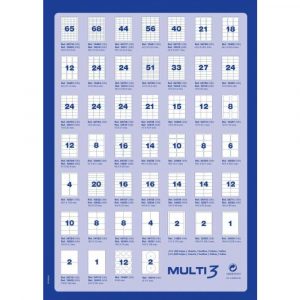 akcesoria biurowe 4 alibiuro.pl Etykiety uniwersalne MULTI 3 105x57mm prostokątne białe 100 ark. 64