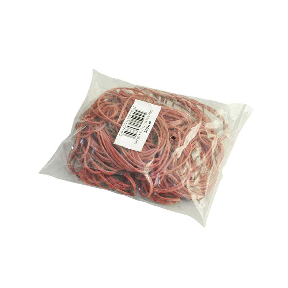 akcesoria biurowe 4 alibiuro.pl Gumki recepturki Q CONNECT 100g średnica 50mm czerwone 96