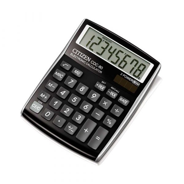 akcesoria biurowe 4 alibiuro.pl Kalkulator biurowy CITIZEN CDC 80 BKWB 8 cyfrowy 135x80mm czarny 11