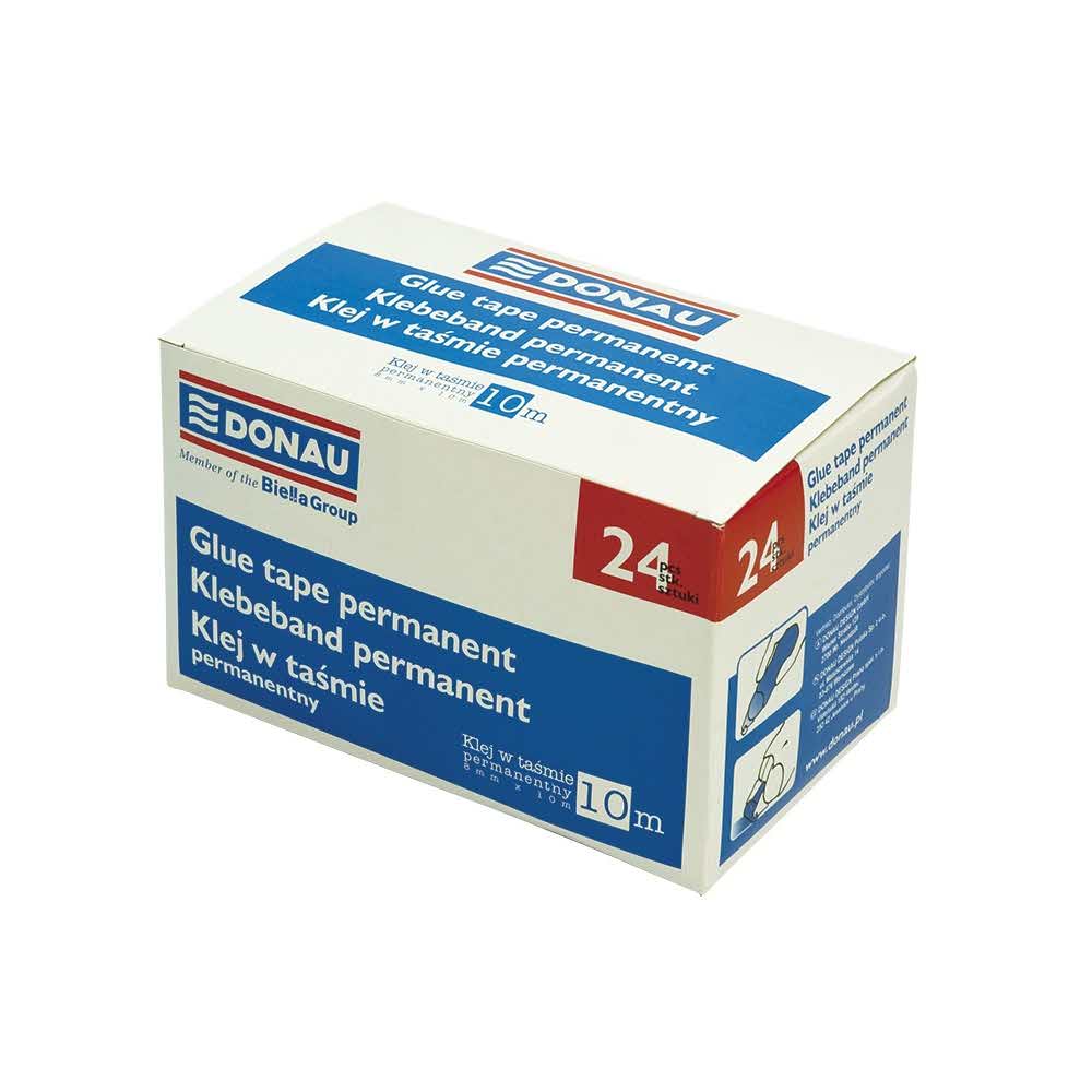 akcesoria biurowe 4 alibiuro.pl Klej w taśmie DONAU permanentny 8mmx10m 23