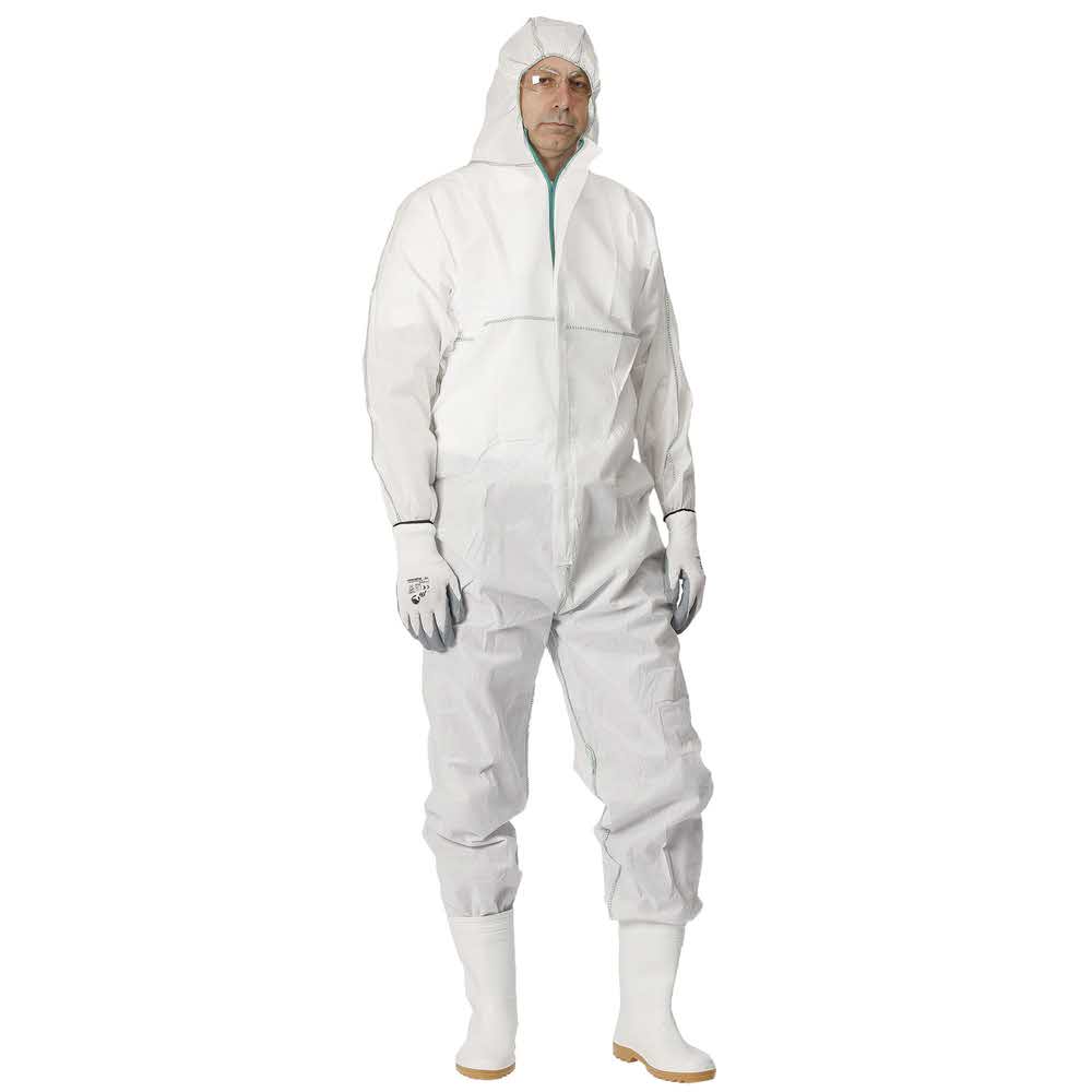 akcesoria biurowe 4 alibiuro.pl Kombinezon Chemsafe z kapturem rozm. XL biały 44