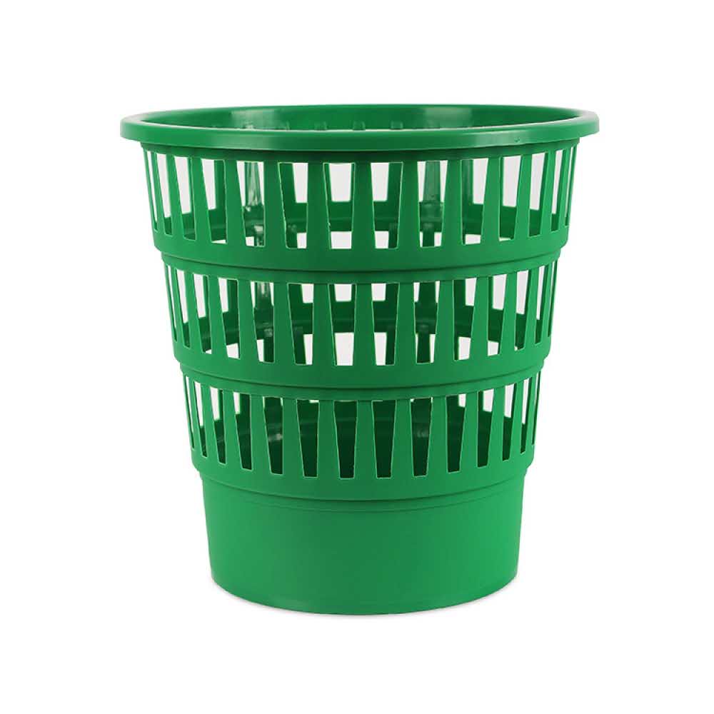 akcesoria biurowe 4 alibiuro.pl Kosz na śmieci OFFICE PRODUCTS ażurowy 16l zielony 26