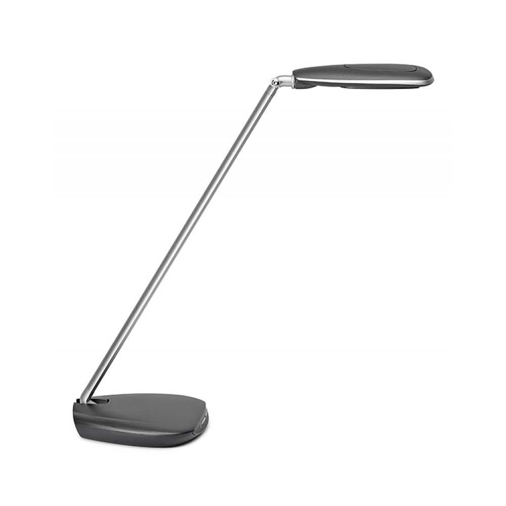akcesoria biurowe 4 alibiuro.pl Lampka LED na biurko MAULpulse Colour Vario 7W ze ściemniaczem srebrno czarna 27