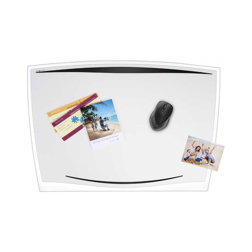 akcesoria biurowe 4 alibiuro.pl Podkładka na biurko CEP Ice 65 6x44 8cm transparentna czarna 32