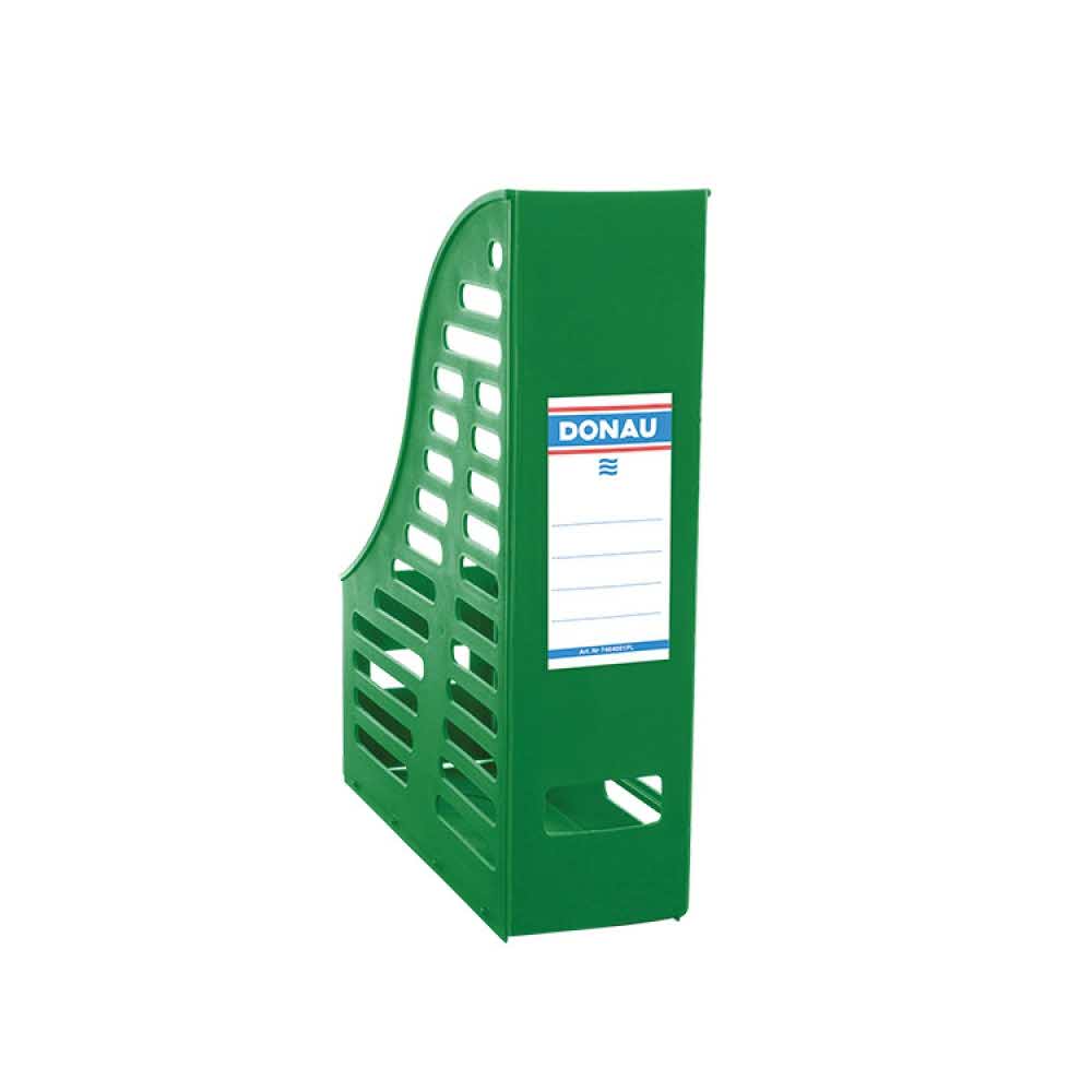 akcesoria biurowe 4 alibiuro.pl Pojemnik ażurowy na dokumenty DONAU PP A4 składany zielony 34