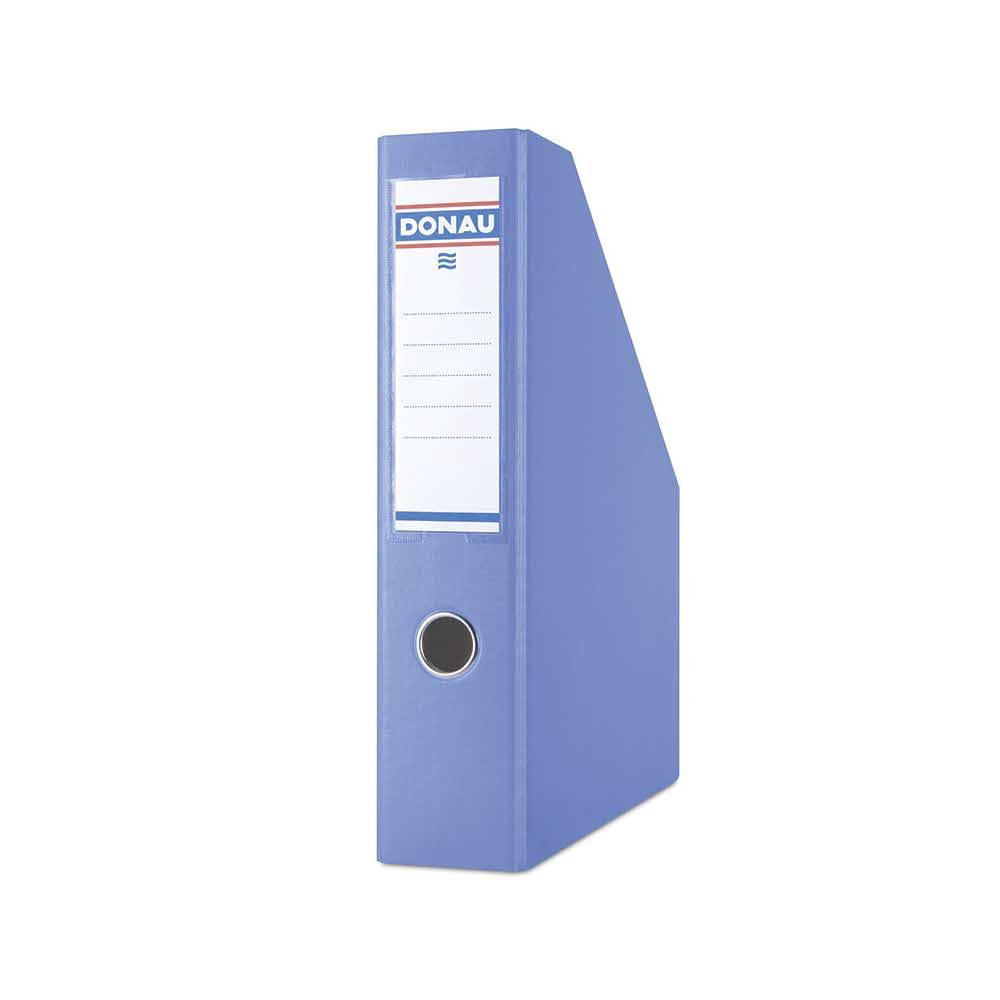 akcesoria biurowe 4 alibiuro.pl Pojemnik na dokumenty DONAU PP A4 75mm niebieski 94