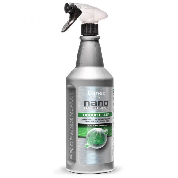 akcesoria biurowe 4 alibiuro.pl Preparat do neutralizacji zapachów CLINEX Nano Protect Silver Odour Killer 1L green tea 38