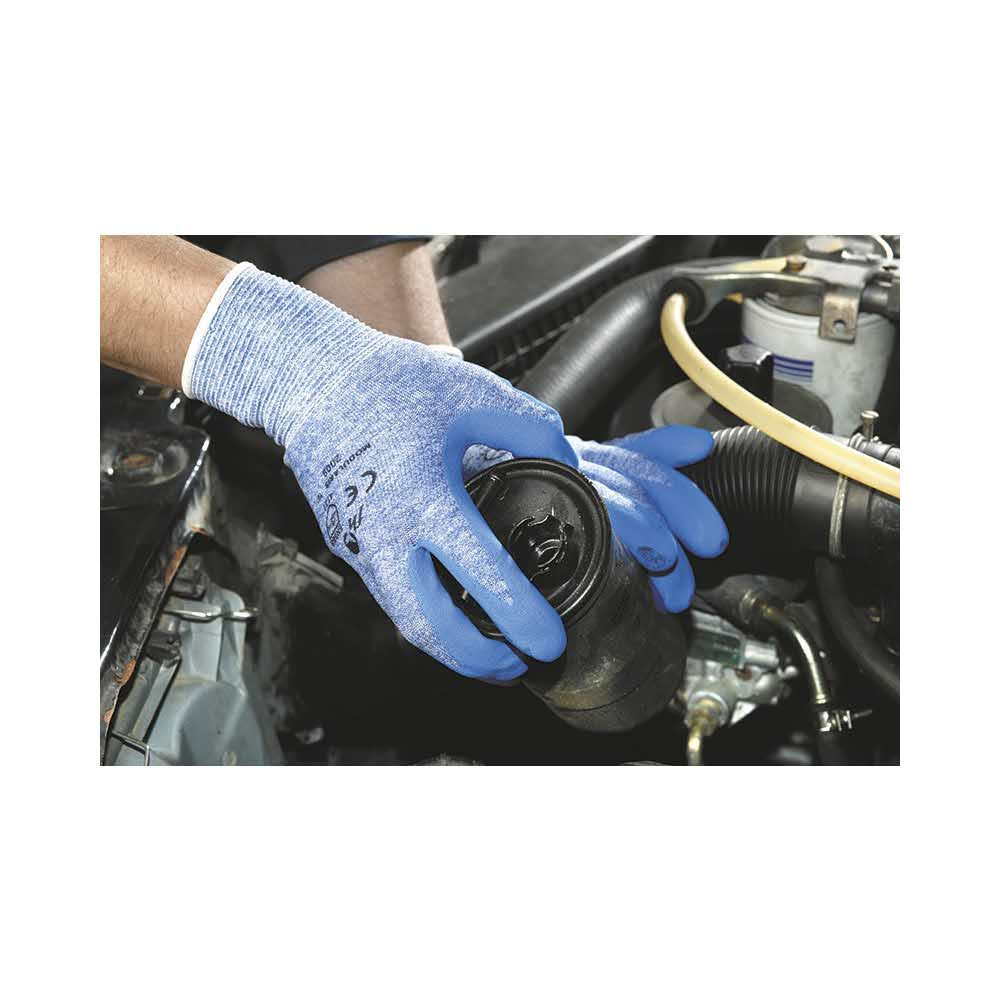 akcesoria biurowe 4 alibiuro.pl Rękawice Modularis montażowe nylon nitryl rozm. 9 niebieskie 14