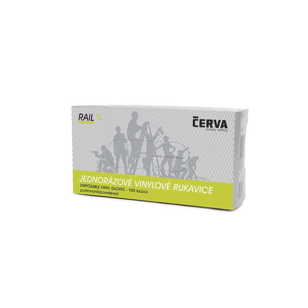 akcesoria biurowe 4 alibiuro.pl Rękawice Rail jednorazowe winyl pudr. rozm. 10 przeźroczyste 100szt. 12