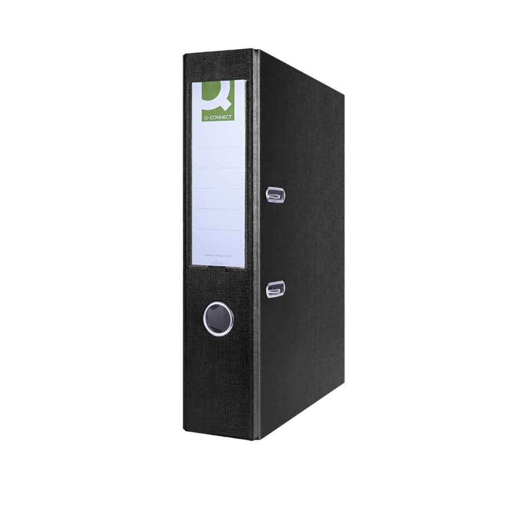 akcesoria biurowe 4 alibiuro.pl Segregator Q CONNECT Hero PP A4 75mm czarny 66