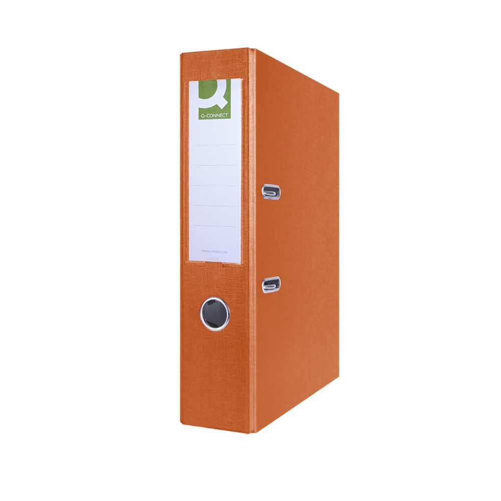 akcesoria biurowe 4 alibiuro.pl Segregator Q CONNECT Hero PP A4 75mm pomarańczowy 9