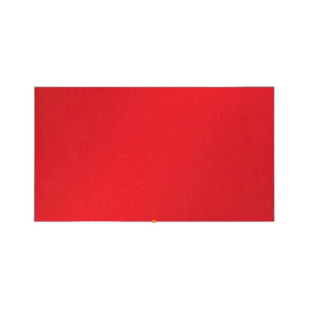 akcesoria biurowe 4 alibiuro.pl Tablica filcowa NOBO 72x41cm panoramiczna 32 Inch czerwona 78