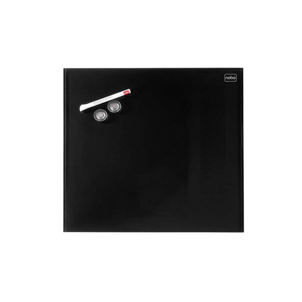 akcesoria biurowe 4 alibiuro.pl Tablica suchoś. magn. NOBO Diamond 45x45cm szklana czarna 92