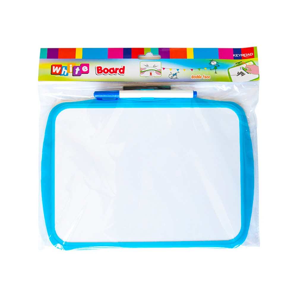 akcesoria biurowe 4 alibiuro.pl Tablica suchościerlana KEYROAD dla dzieci z markerem 25x18cm mix kolorów 70