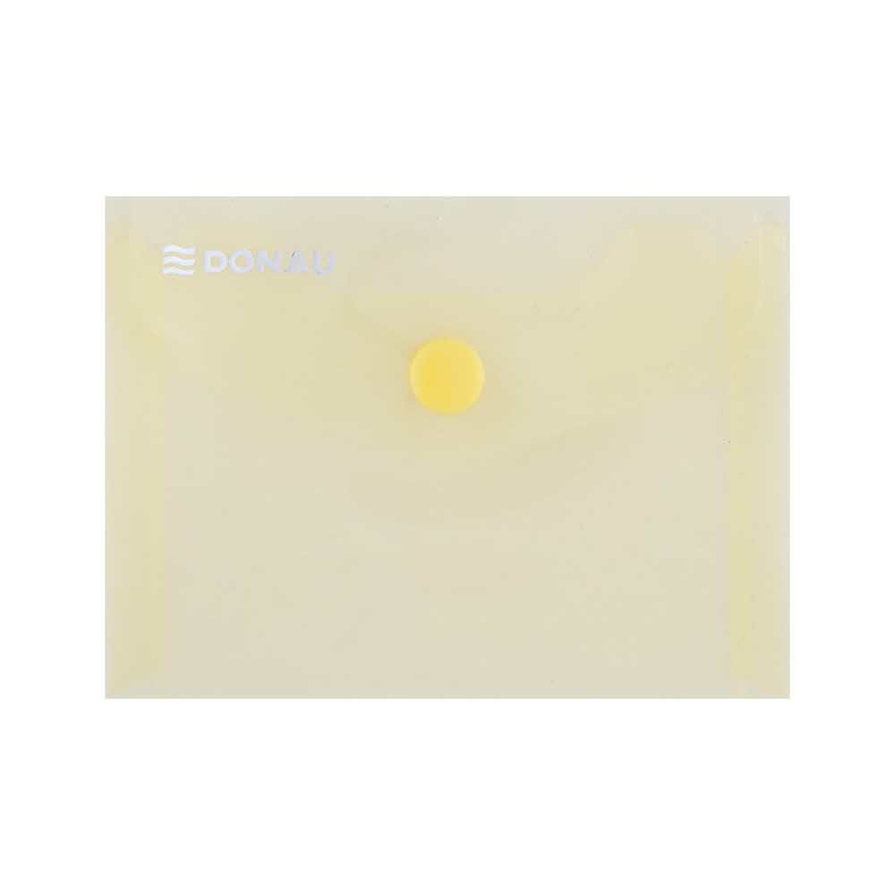 akcesoria biurowe 4 alibiuro.pl Teczka kopertowa DONAU zatrzask PP A7 180mikr. żółta 95