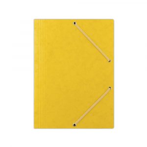 akcesoria biurowe 4 alibiuro.pl Teczka z gumką DONAU preszpan A4 390gsm 3 skrz. żółta 64