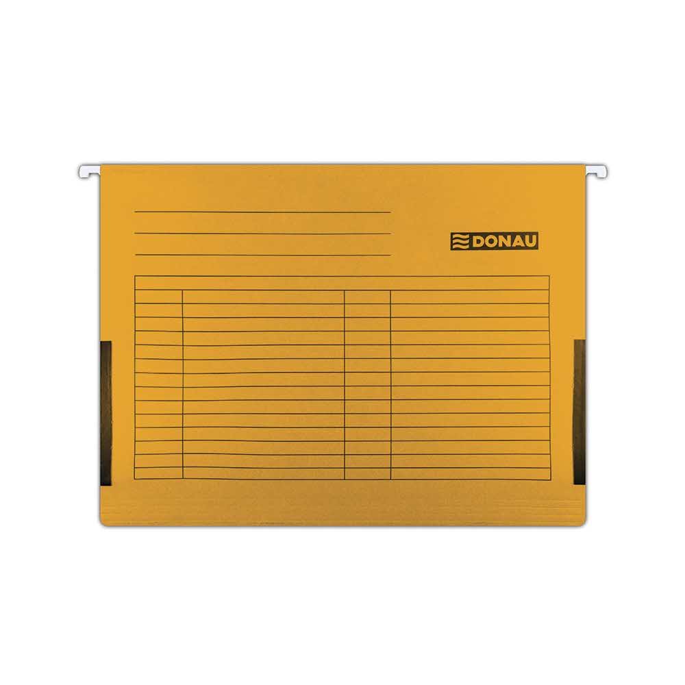 akcesoria biurowe 4 alibiuro.pl Teczka zawieszkowa DONAU z boczkami A4 230gsm pomarańczowa 32