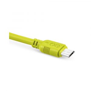 akcesoria biurowe 4 alibiuro.pl Uniwersalny kabel Micro USB EXC Whippy 2m limonkowy 46