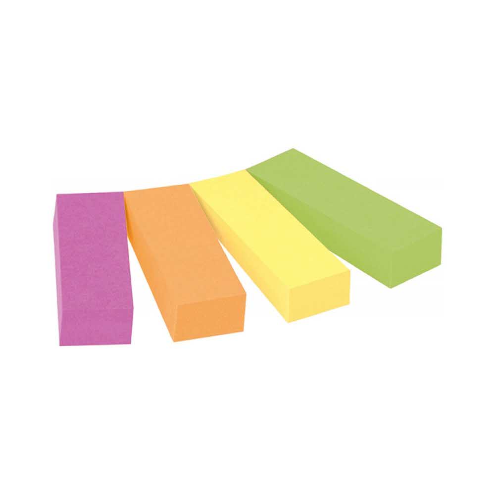 akcesoria biurowe 4 alibiuro.pl Znaczniki POST IT 670 4CA EU papier 12 7x44 4mm 4x50 kart. zawieszka mix kolorów 21