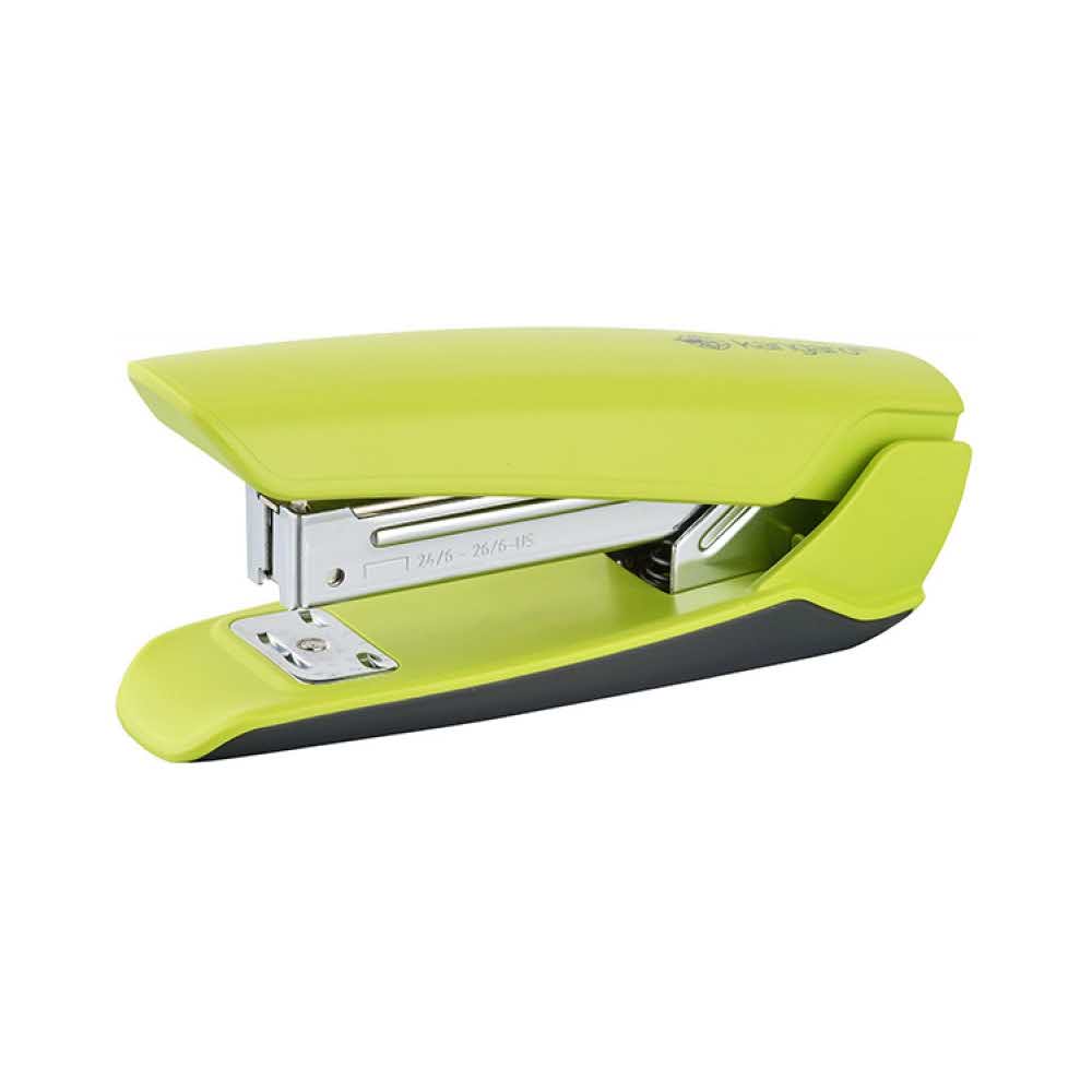akcesoria biurowe 4 alibiuro.pl Zszywacz KANGARO Nowa 35 S zszywa do 25 kartek plastikowy w pudełku PP zielony 63
