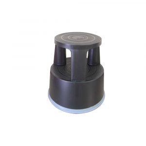 akcesoria komputerowe 4 alibiuro.pl Taboret biurowy Q CONNECT mobilny plastikowy czarny 91