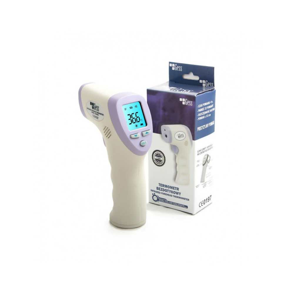 apteczka pierwszej pomocy 4 alibiuro.pl Termometr bezdotykowy GESS BK8005 na podczerwień 60x60x180mm biały 16