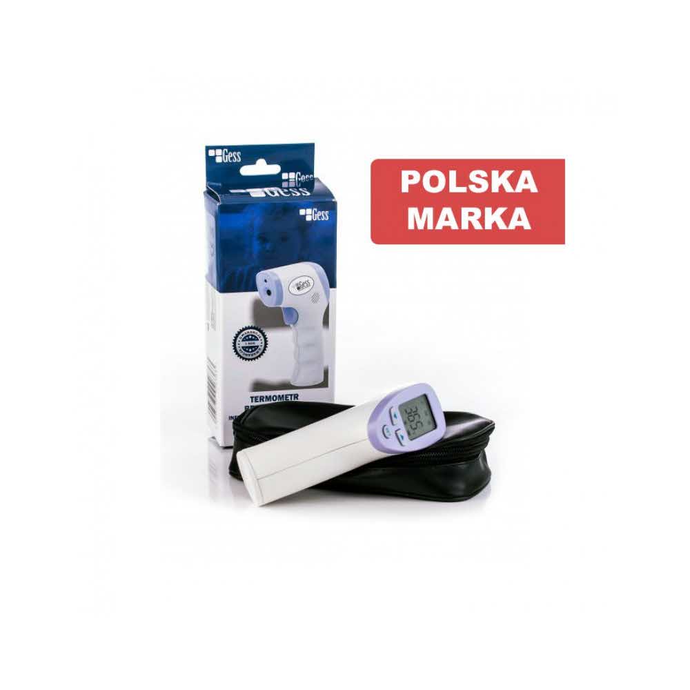 apteczka uniwersalna 4 alibiuro.pl Termometr bezdotykowy GESS BK8005 na podczerwień 60x60x180mm biały 91